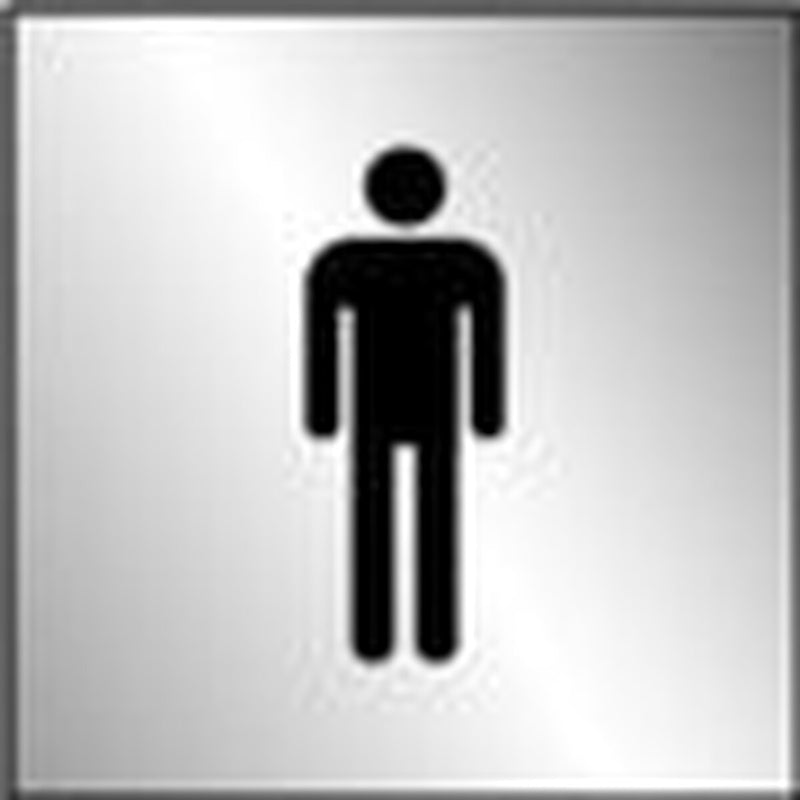 Smiths Architectural Metal Gent Symbol Sign 100mmx100mm