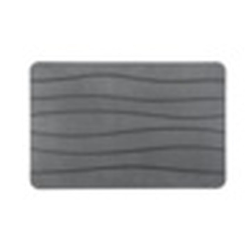 Blue Canyon Diatomite Bathroom Mat Waves 40 x 60cm Grey