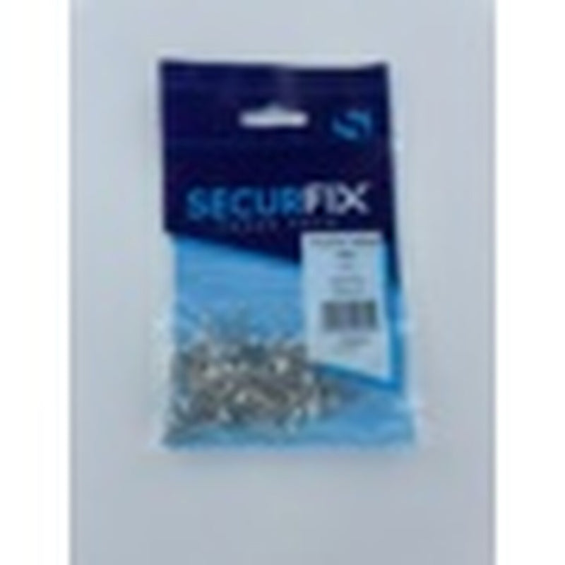 Securfix Stainless Steel Plastic Headed Pin White 30mm 50 Pack