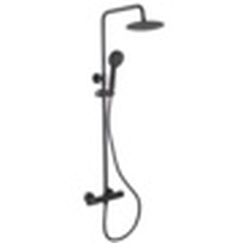 SP Scale Thermostatic Cool Touch Round Shower Matt Black