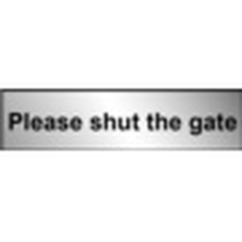 Securit Metal Effect Shut Gate 200mmx50mm