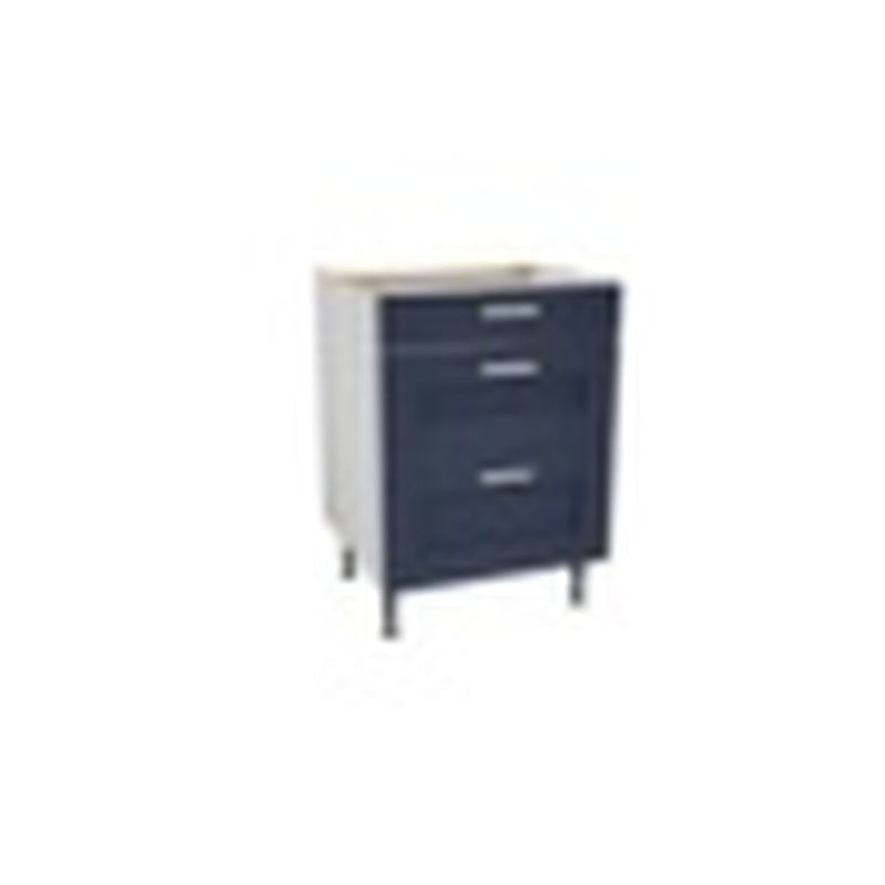 Gower Rapide+ Verona Navy 3 Drawer Base Unit 600mm