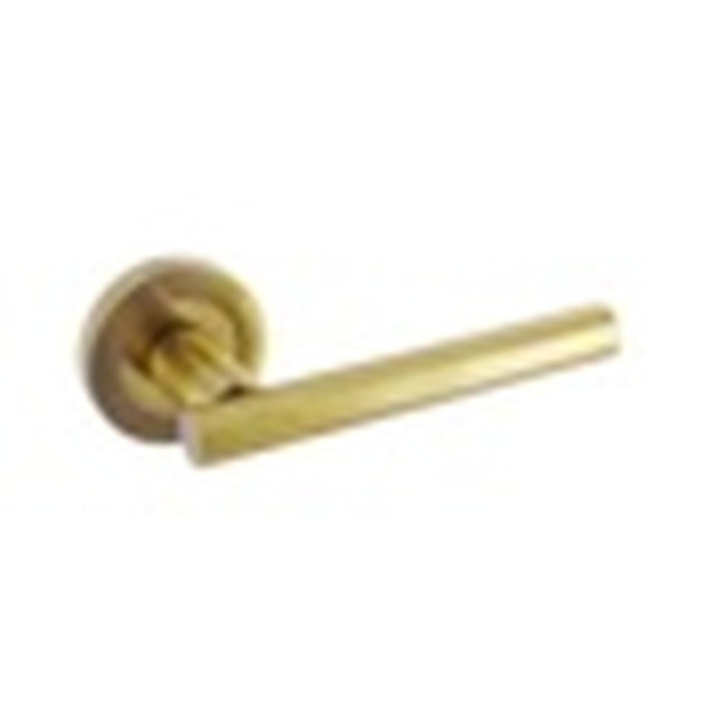 Smiths Architectural T Bar Lever On Rose Satin Brass