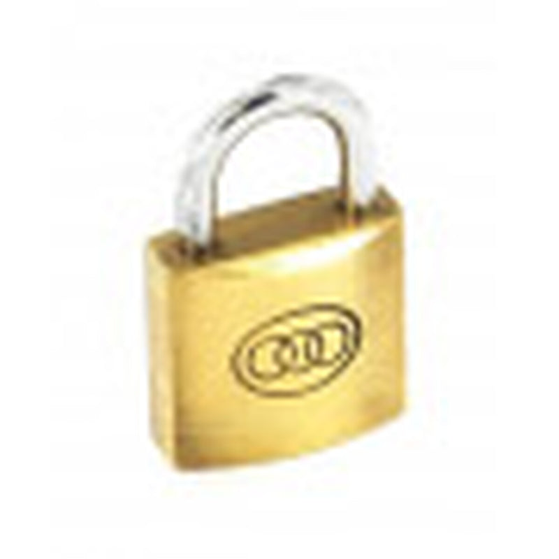 Securit Tricircle Brass Padlock 25mm