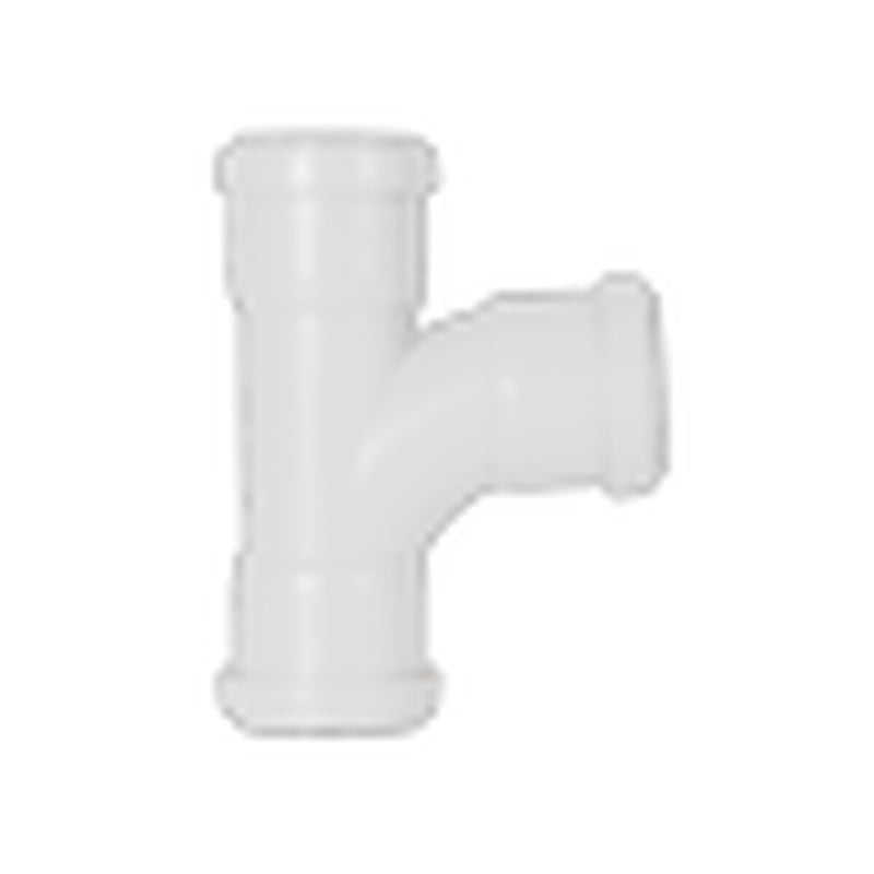 Davant Push Fit Swept Tee 91.25° White 32mm
