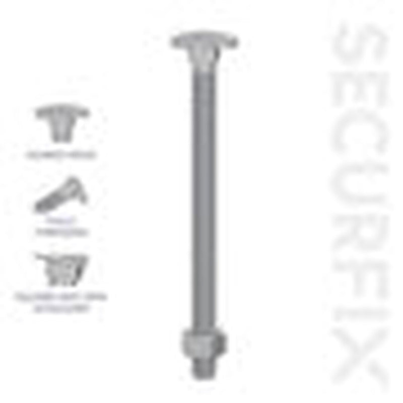 Securfix Carriage Bolt 5 Pack M12 x 180mm