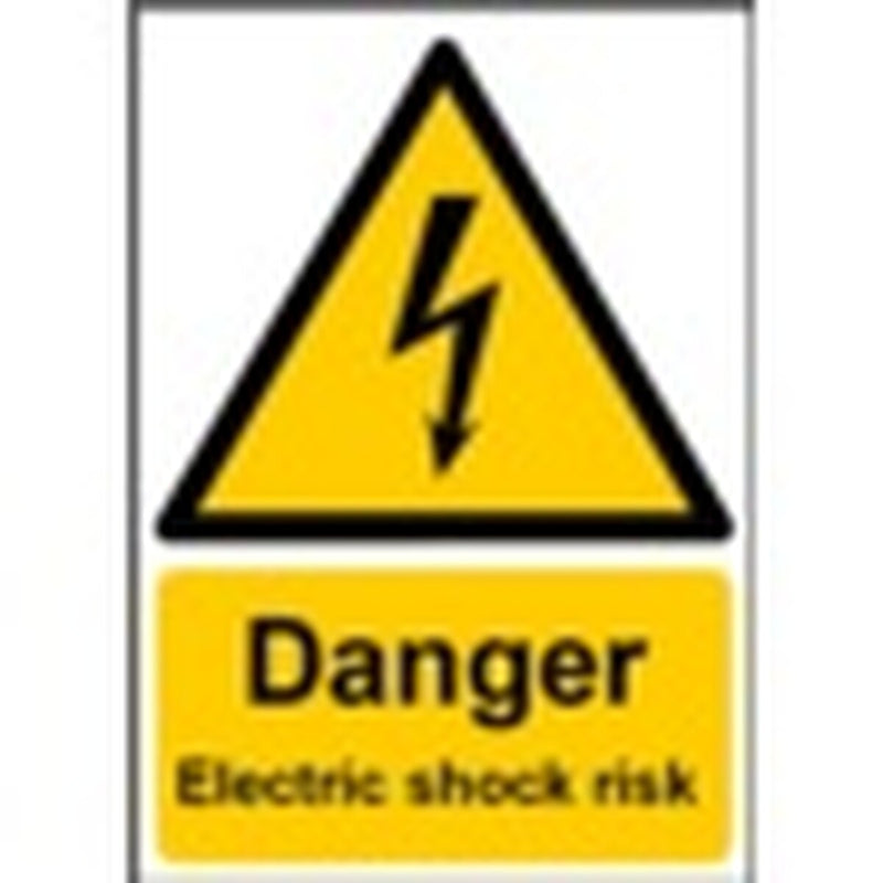 Smiths Architectural Danger Electric Shock Sign 148mmx210mm