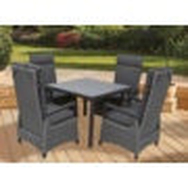 Pagoda St Tropez Reclining Dining Set 4 Seat