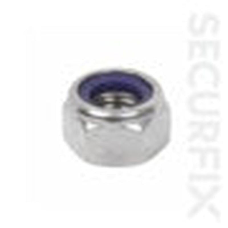 Securfix Nylon Locking Nut Zinc Plated M8 100 Pack
