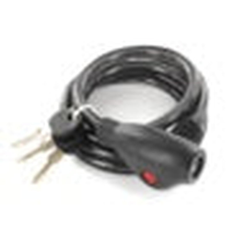 Securit Spiral Cable Lock with 3 Keys 1500mm