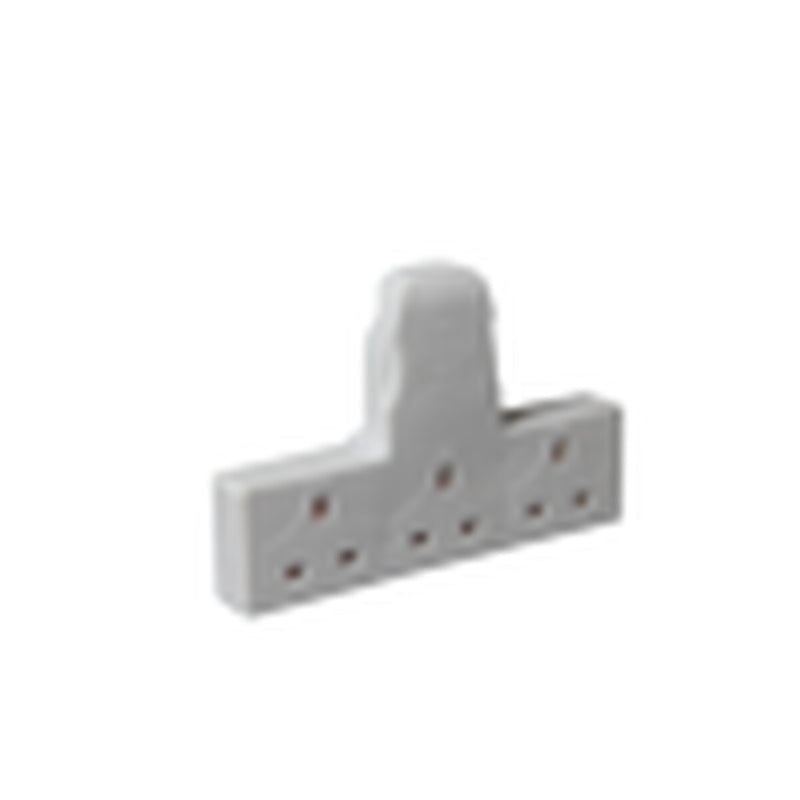 Securlec T Shaped 3 Way Plug In Adaptor 13A 240V