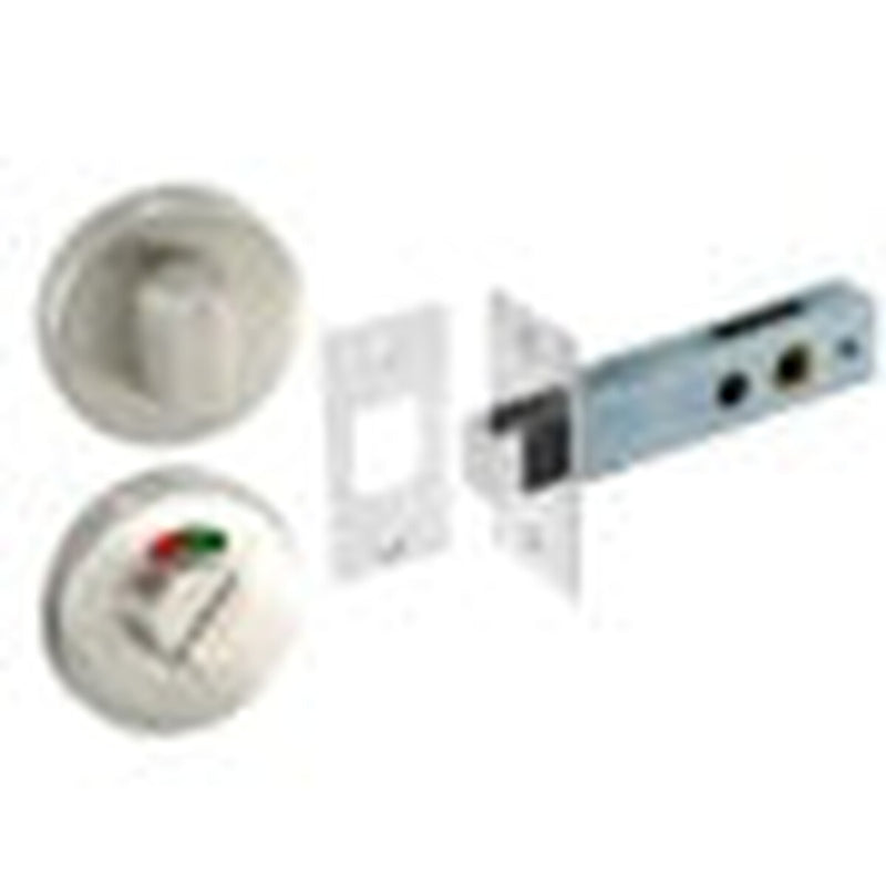 Securit Satin Stainless Steel Thumbturn with Deadbolt (1 Set) 50mm