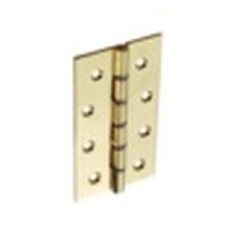 Securit Polished D.S.W. Brass Hinges (1 1/2 Pair) 100mm
