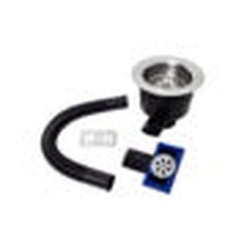 Top Fix Kitchen Sink Strainer Waste With Overflow Polished Chrome