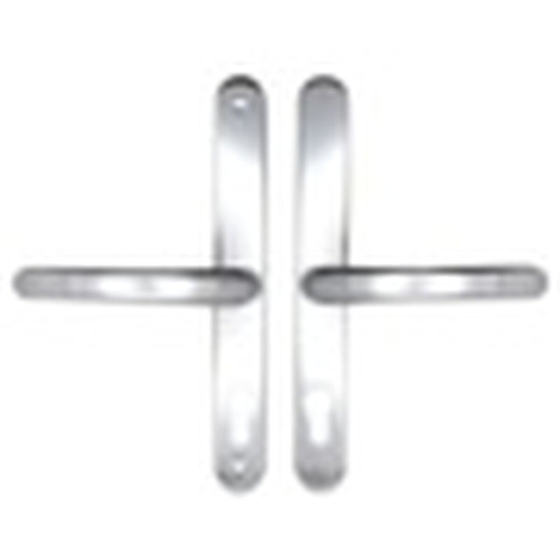 Securit Upvc Sprung Door Handle 68 PZ (Pair) 215mm Polished Chrome