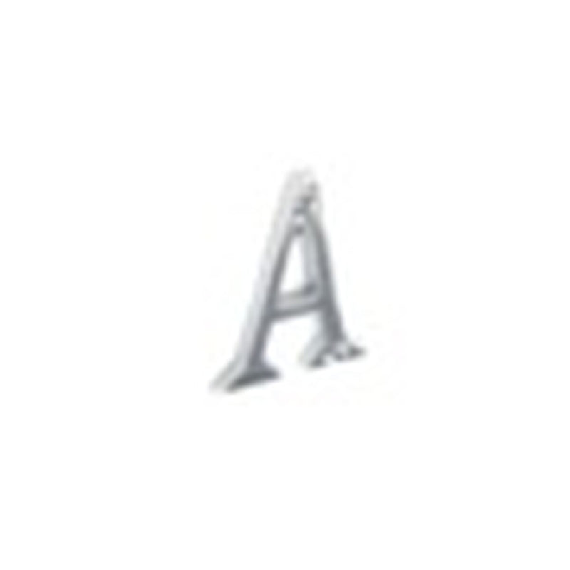 Securit Chrome Letter A 50mm - Pack of 5