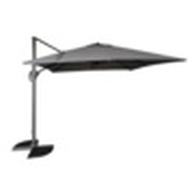 Pagoda 3 x 3m Deluxe Overhang Square Parasol Grey