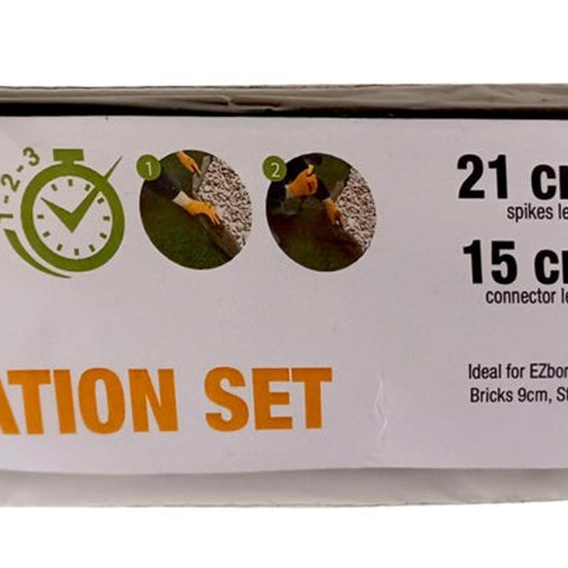 Primeur EZ Border Installation Set 9cm Grey