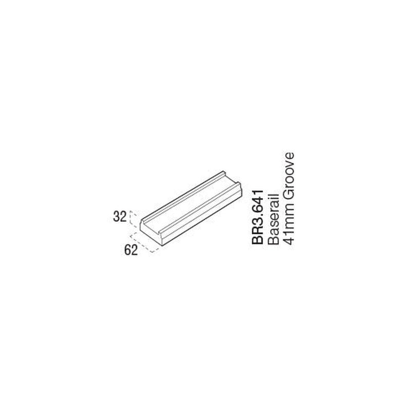 Cheshire Mouldings Pine Baserail 3.6m x 41mm