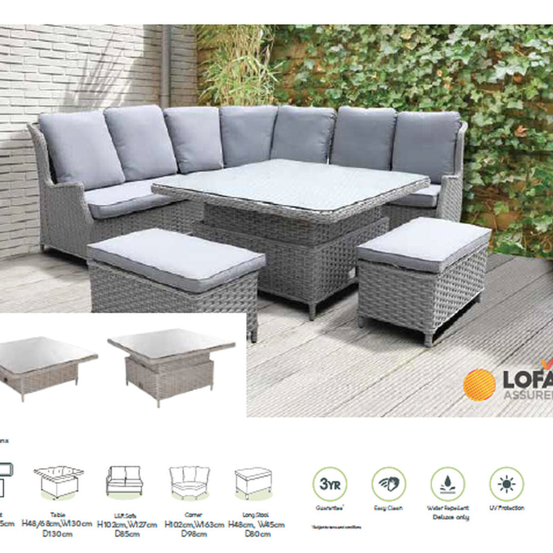 Pagoda Chambery Beige Deluxe Large Corner Set