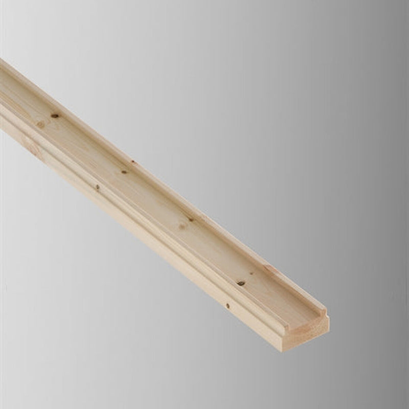 Cheshire Mouldings Base Rail Pine 41 x 62mm x 2.4m