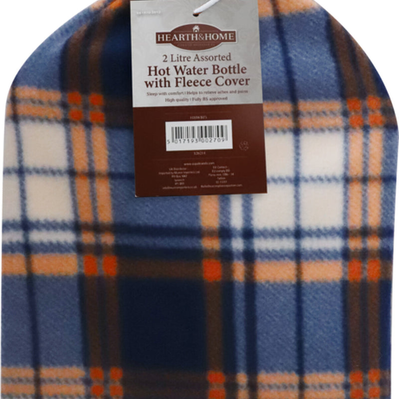 Hearth & Home Hot Water Bottle Fleece Cover 2L