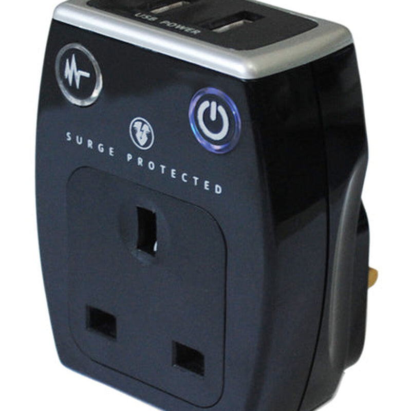 Masterplug Surge Adaptor With 2 USB Sockets