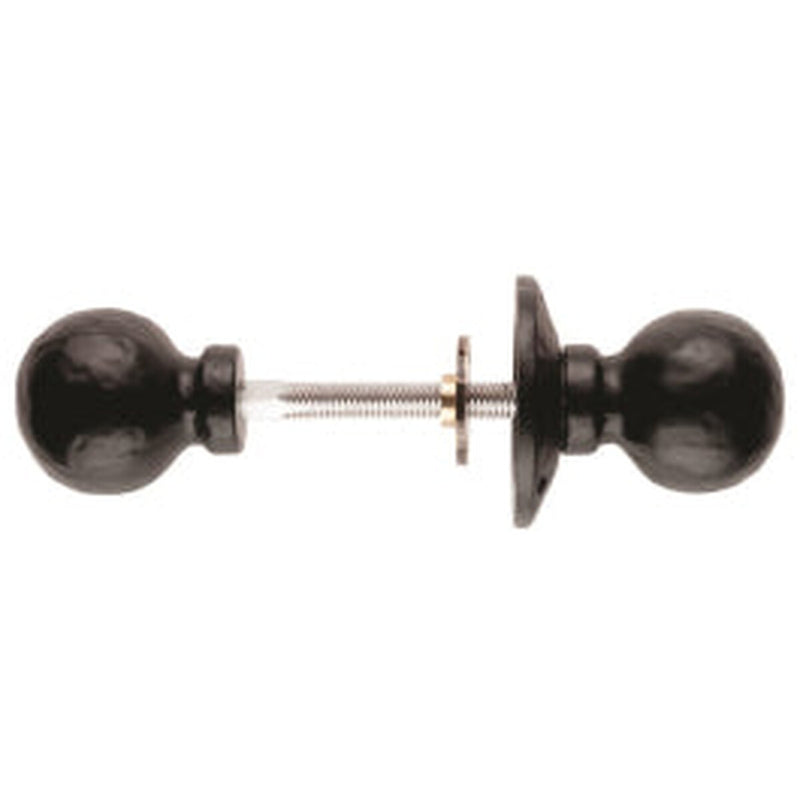 Ball Rim Knob Furniture ( 60Mm Rose / 45Mm Knob ) - Black Antique 60 R/45 K