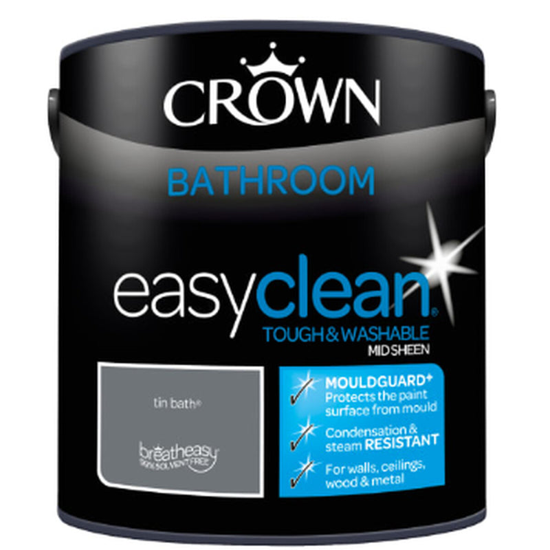 Crown Bathroom Easy Clean Tin Bath 2.5L