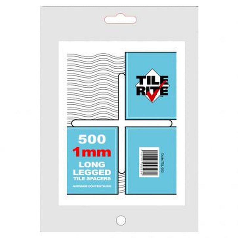 TileRite 1mm Long Legged tile spacers