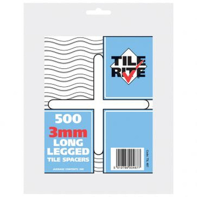 TileRite 3mm Long Legged tile spacers