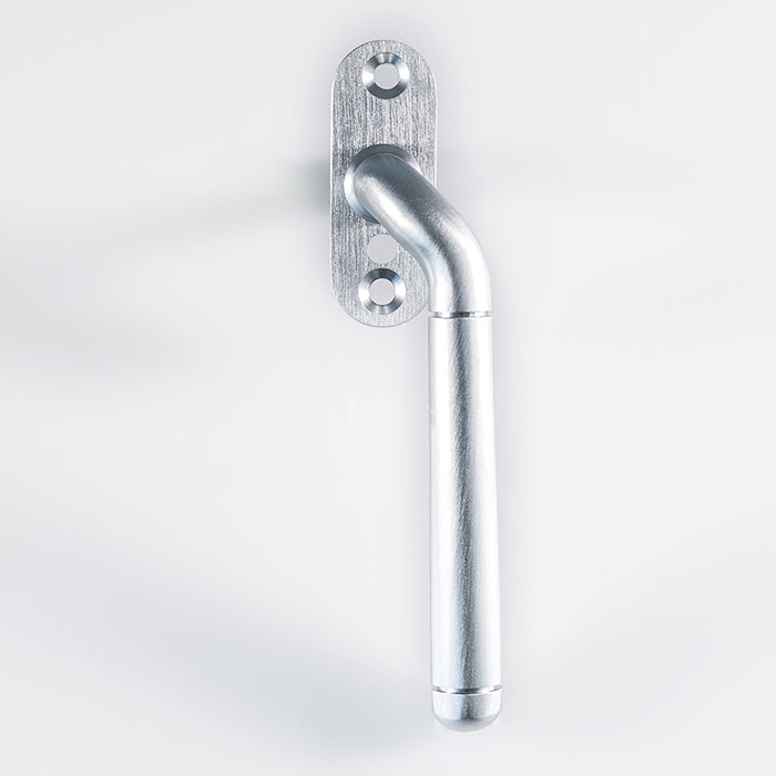 Cranked Locking Espag. Handle Right Hand - Satin Chrome 110MM