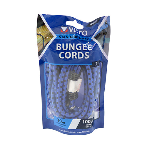 TIMCO Bungee Cords with Laminated Hook — Bag
