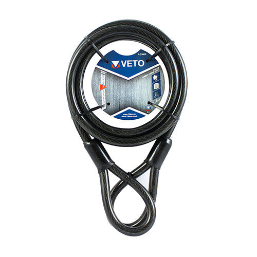 TIMCO Steel Braided Looped Security Cable
