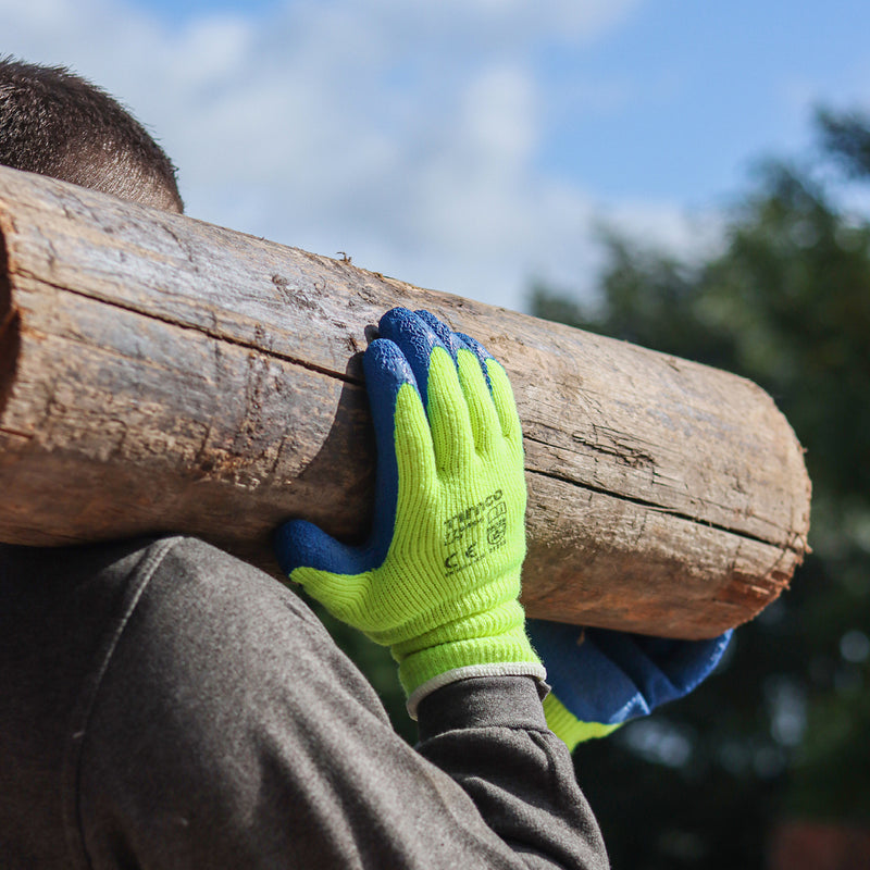 TIMCO Warm Grip Crinkle Latex Coated Polyester Gloves