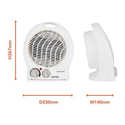 Warmlite Thermo Fan Heater 2000W - WL44002 - Efficient Heating for Home and Office