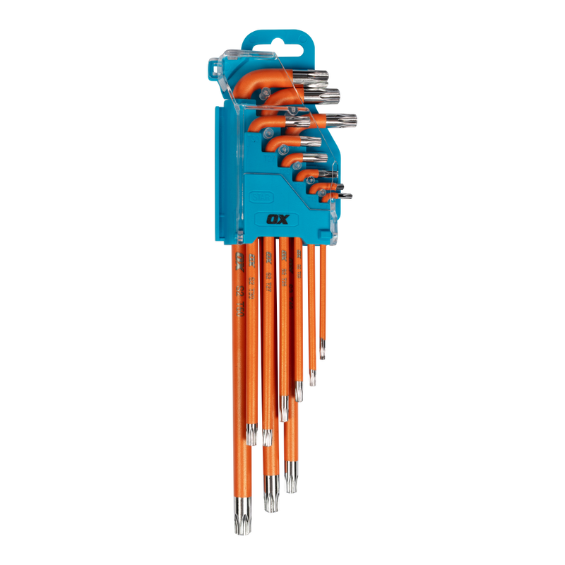 OX Pro Tamperproof Torx Key Long 9pc Set