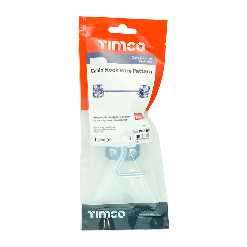 TIMCO Cabin Hooks Wire Pattern — Bag