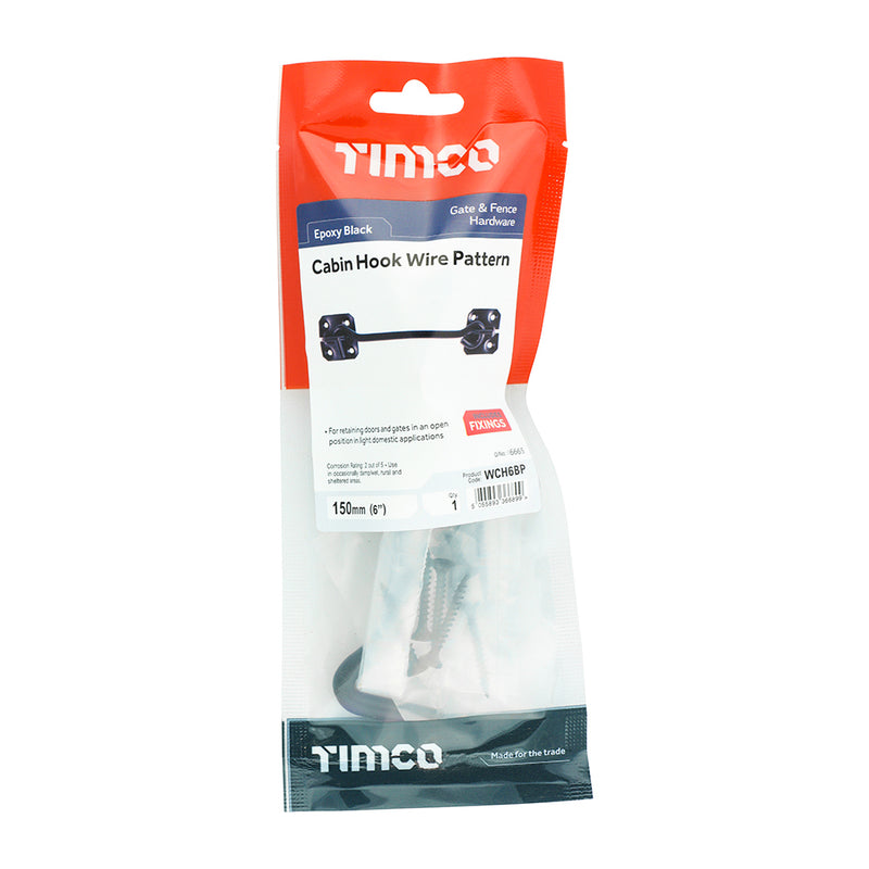 TIMCO Cabin Hooks Wire Pattern — Bag