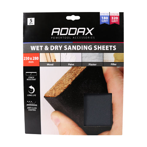 TIMCO Wet & Dry Sanding Sheets 600 Grit Black