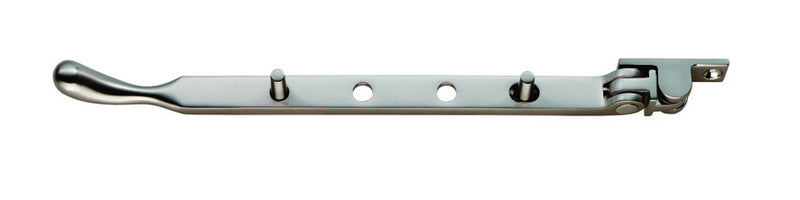 270Mm Bulb End Casement Stay - Satin Nickel 253MM