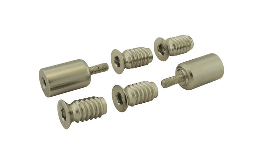 Sash Window Stop ( 2 X Stops 4 X Ferrules 1 X Key) - Satin Nickel