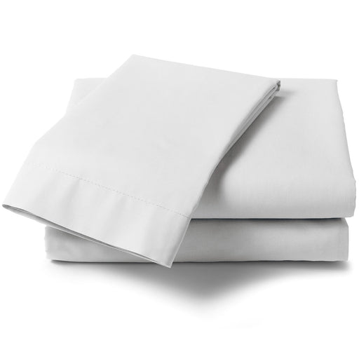 Percale King Fitted Sheet White