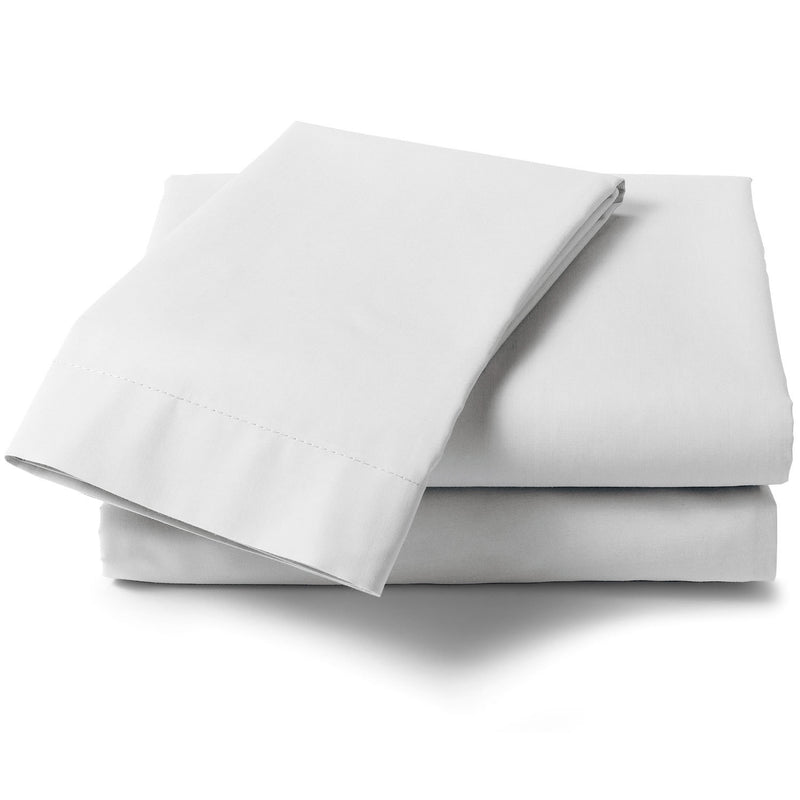 Percale Single Fitted Sheet White