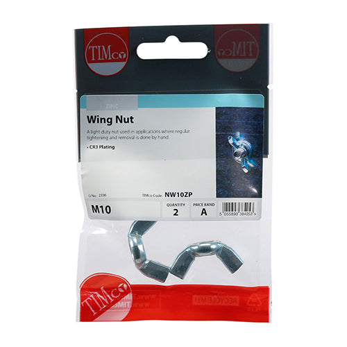 TIMCO Wing Nuts Silver — Trade Pack