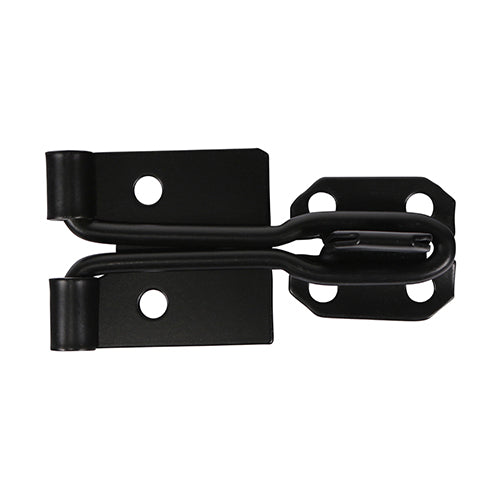 TIMCO Hasp & Staple Wire Pattern Black - 3"