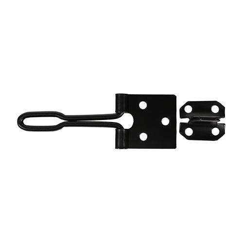 TIMCO Hasp & Staple Wire Pattern Black - 3"