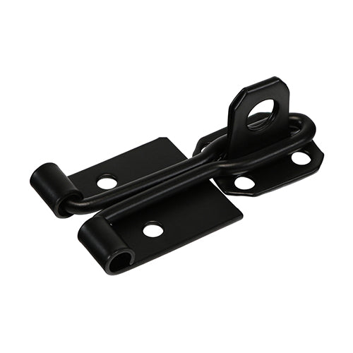 TIMCO Hasp & Staple Wire Pattern Black - 3"