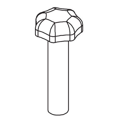 WP-CRTMK3/15 - Back fence knob UNC 5/16x2" female CRT/MK3