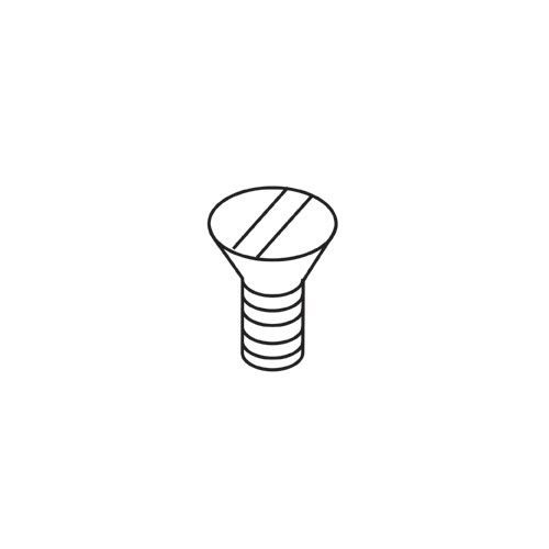 WP-SCW/48 - M4 x 10mm countersunk slot machine screw - UK only